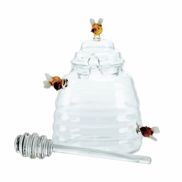 MELEIRA LOVELY BEE CPEGADOR 13,5X10CM VIDRO LYOR 5982 - Imagem 5