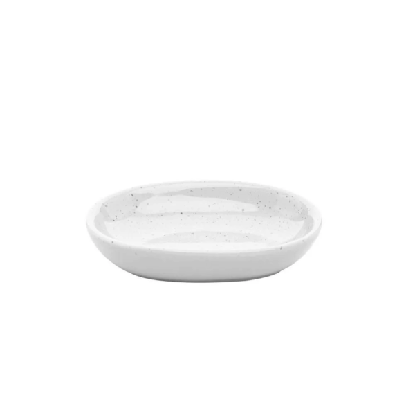 JOGO BANHEIRO 2PCS DOTS BRANCO CERAMICA WOLFF 20827 - Imagem 3
