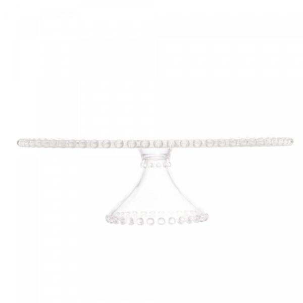 Prato para Bolo com Pé de Cristal Pearl 31cm x 11cm - Wolff - Imagem 3