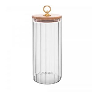 Porta Mantimento com Tampa em Bambu 1,15L - Wolff