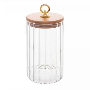 Porta Mantimento de Vidro Borossilicato com Tampa de Bambu Classic 850ml - Wolff