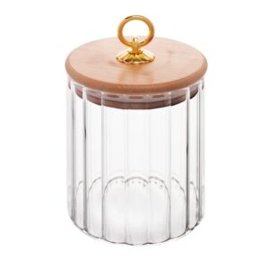 Porta Mantimento de Vidro Borossilicato com Tampa de Bambu Classic 550ml - Wolff