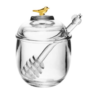 Meleira com Pegador e Tampa Golden Bird 150ml Cristal Ecológico - Wolff