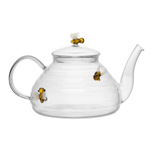 Chaleira de Vidro Borossilicato com Filtro Lovely Bee 650ml - Lyor