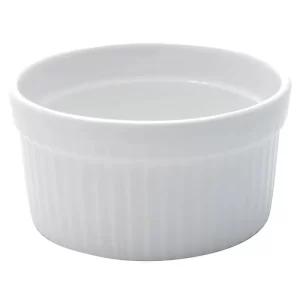 Ramequim de Porcelana Classic Branco 10cm x 5cm - Lyor