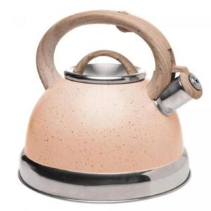 Chaleira de Indução com Apito 3L Granito Chef Bege Alumínio - Lyor