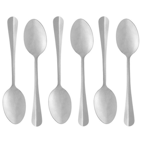 Conjunto 6 Colheres para Mesa de Aço Inox Positano 18cm - Lyor