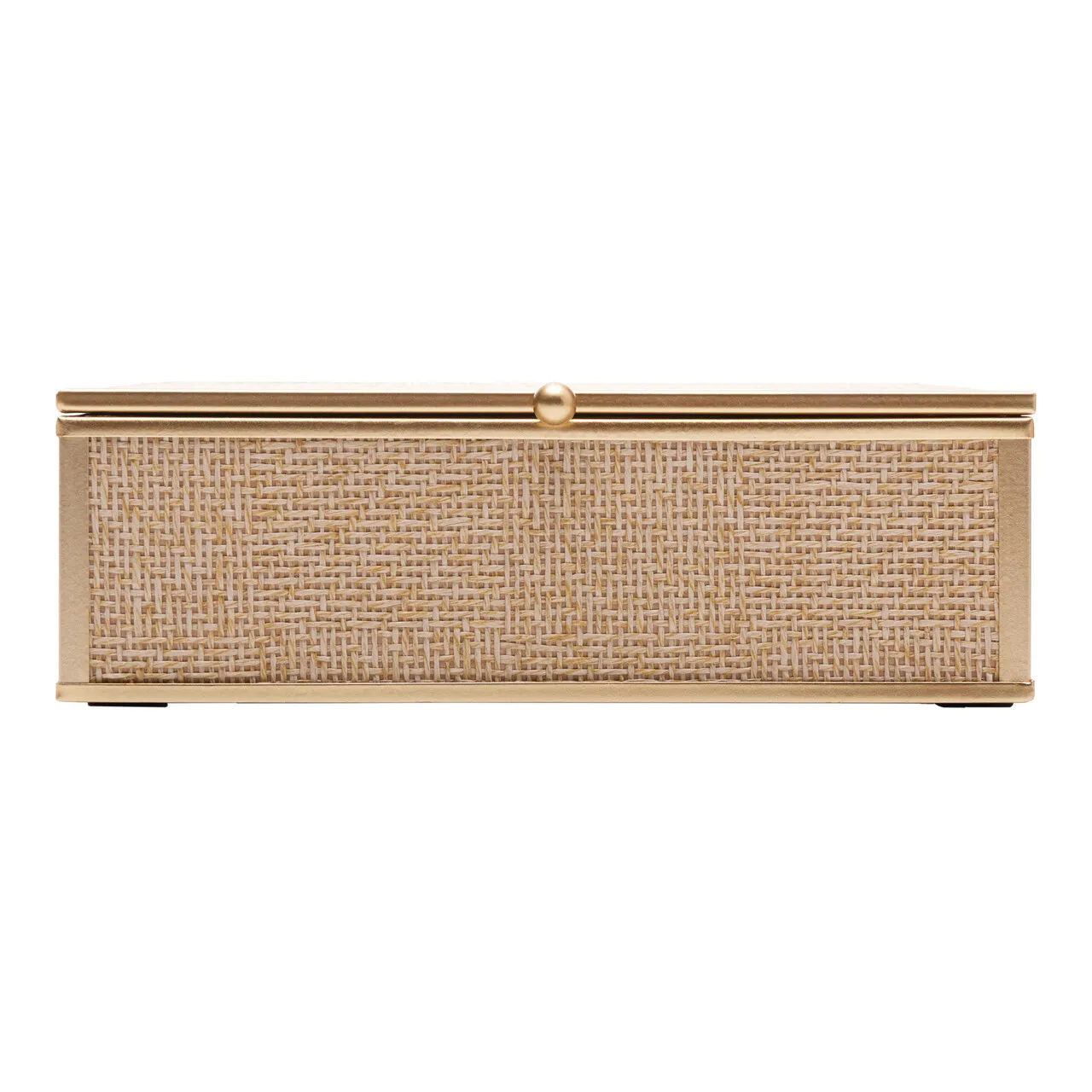 Porta-Joias Toscana 18cm x 14cm x 5,5cm Dourado Metal - Wolff - Imagem 4