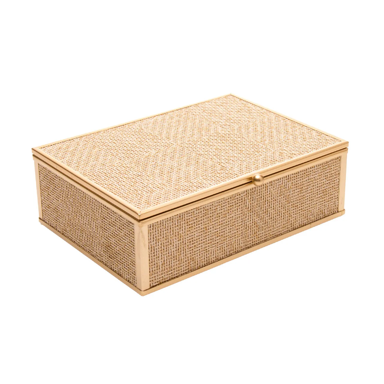 Porta-Joias Toscana 21cm x 12cm x 5,5cm Dourado Metal - Wolff - Imagem 3