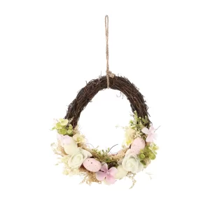 Guirlanda Rosa / Bege (Fondant)