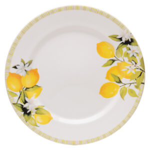 Prato Raso Siciliano 28cm Branco Cerâmica - Lyor