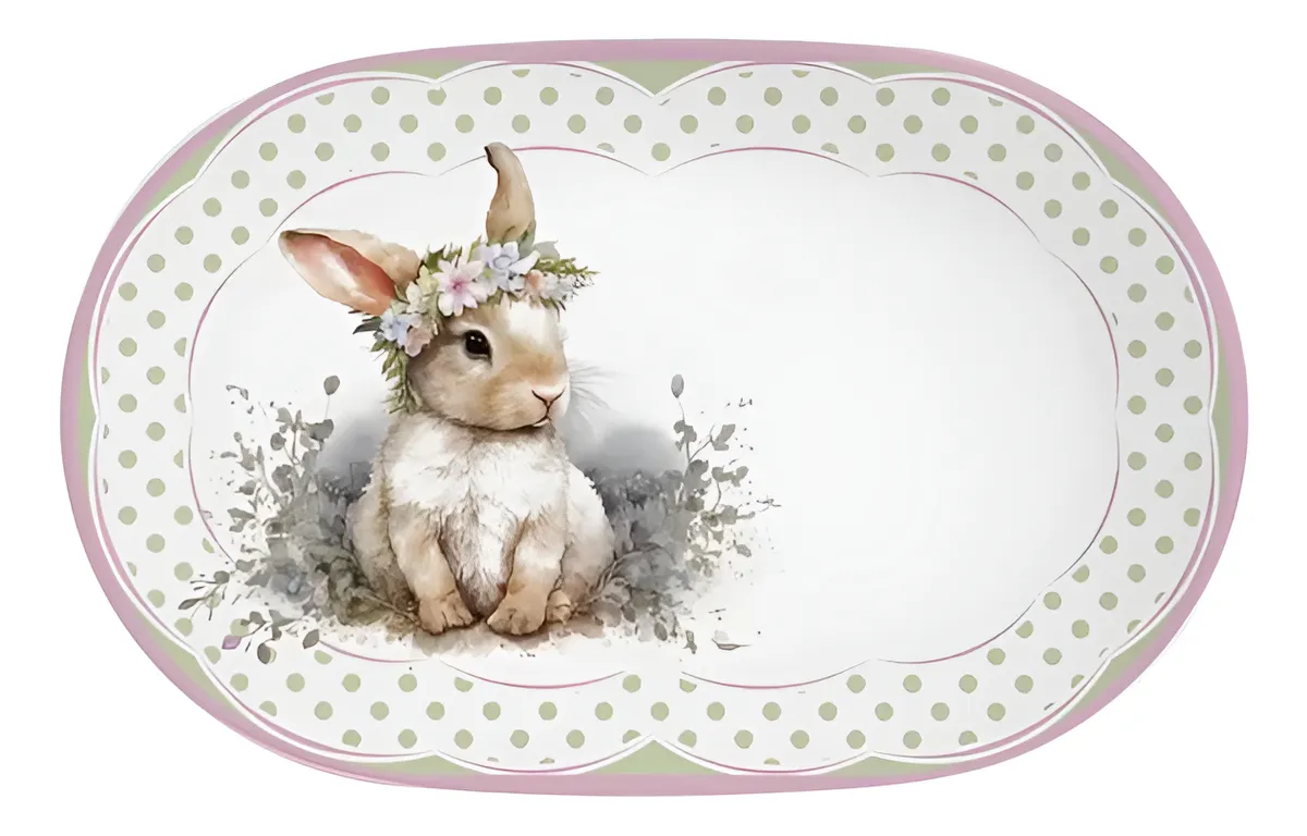 Travessa Coelha Agnes - 34cm Alleanza